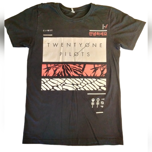 Twenty One Pilots Band Black Short Sleeve Shirt Sz. S - Picture 1 of 3